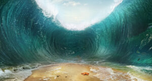 Powerful Tidal Wave