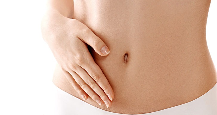 Woman's tummy and waistline