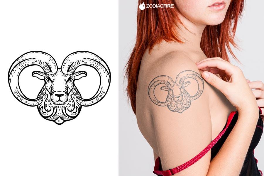 11 Jaw Dropping Aries Tattoo Design Ideas Zodiac Fire   Aries Tribal Tattoo 