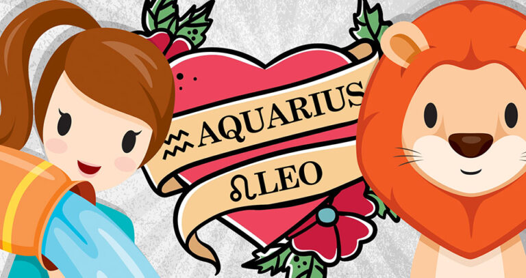 Leo And Aquarius Love Compatibility Zodiac Fire   Leo Aquarius Compatibility Love 768x407 