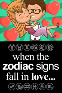 Zodiac signs falling in love