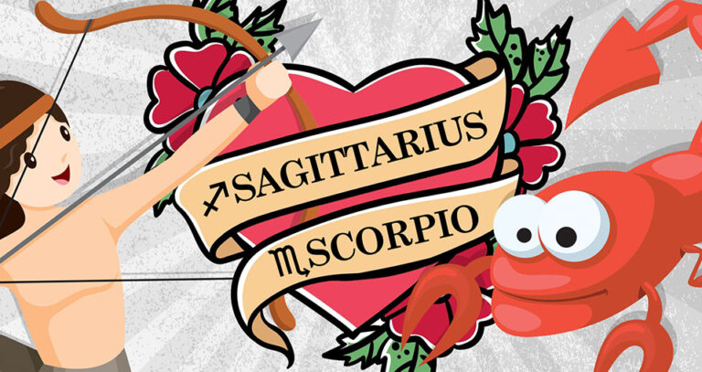 Scorpio Sagittarius Compatibility Love 768x407 