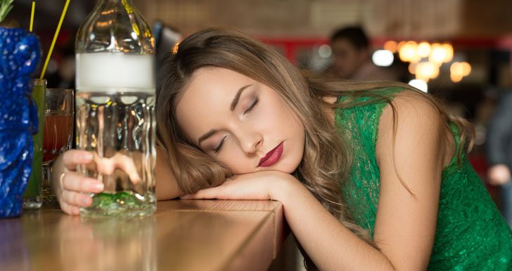 Aquarius sleeping at the bar